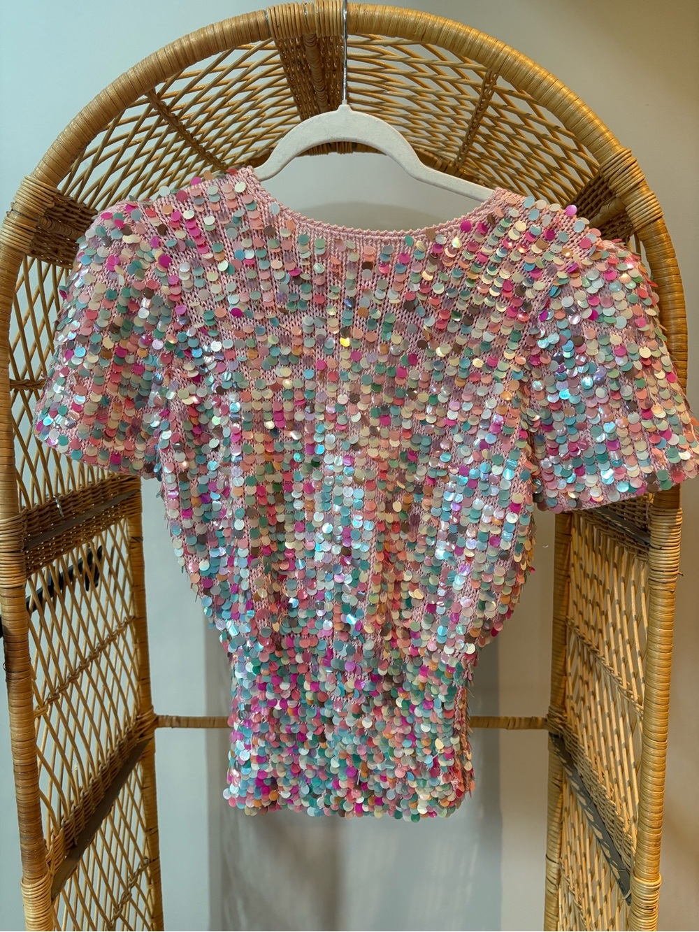 Vintage Nannell Sequin Knit Top